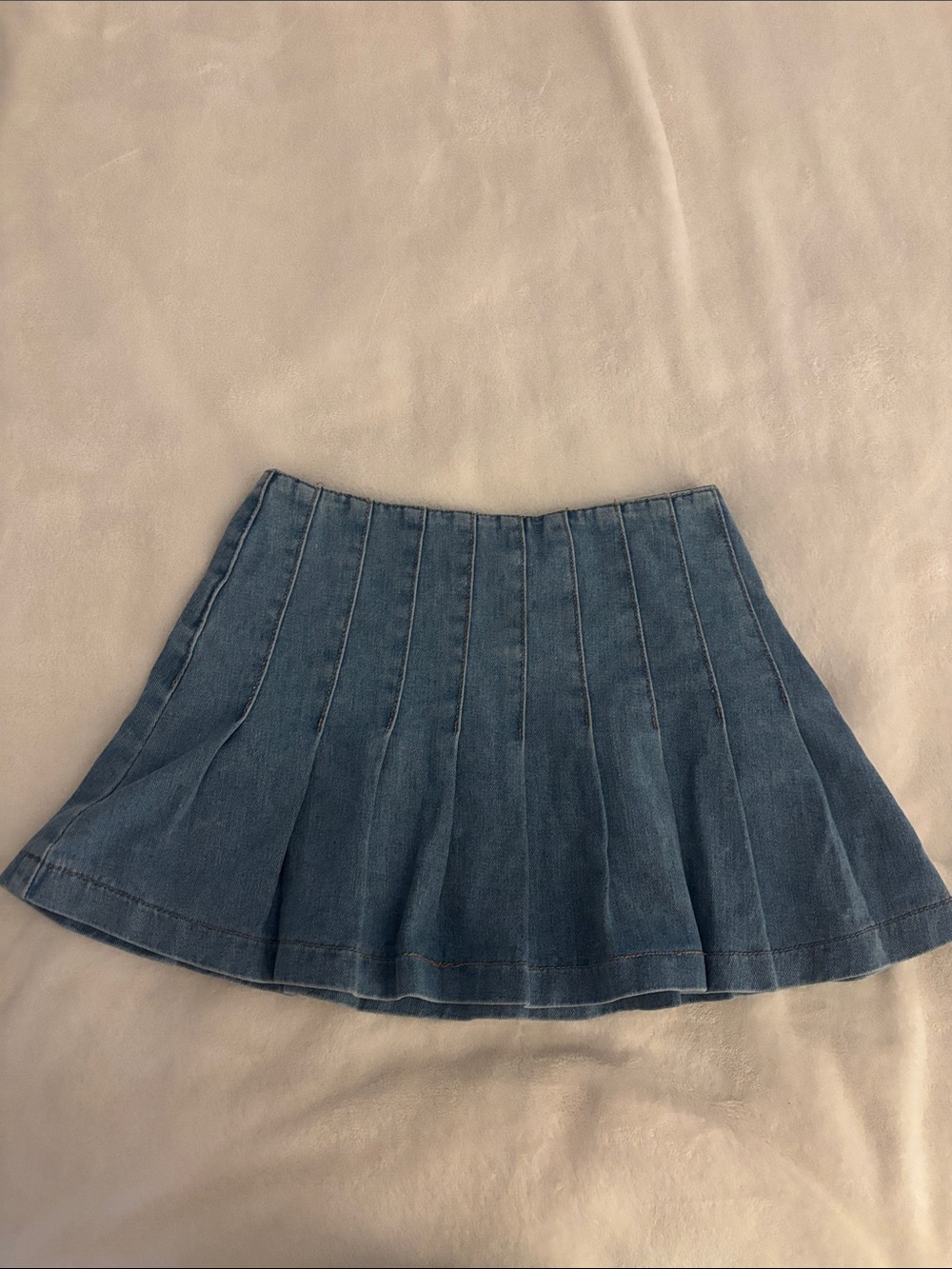 Sincerely Jules Denim Pleated Circle Skirt - 023